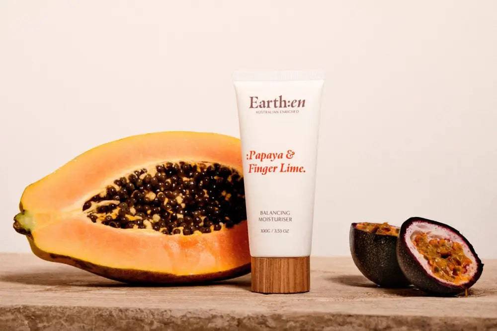 Balancing moisturiser, Papaya & Finger Lime | 100g - Earth:en