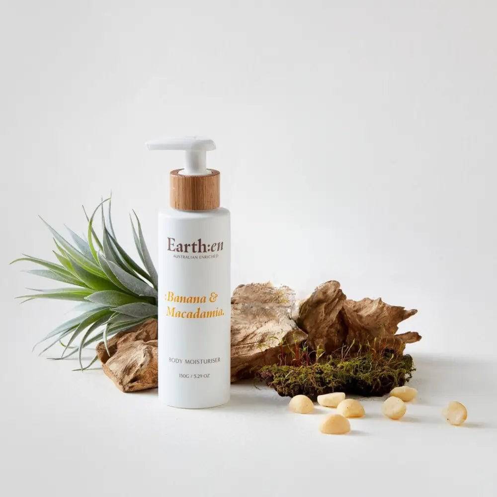 Body moisturiser, Banana & Macadamia | 140g - Earth:en