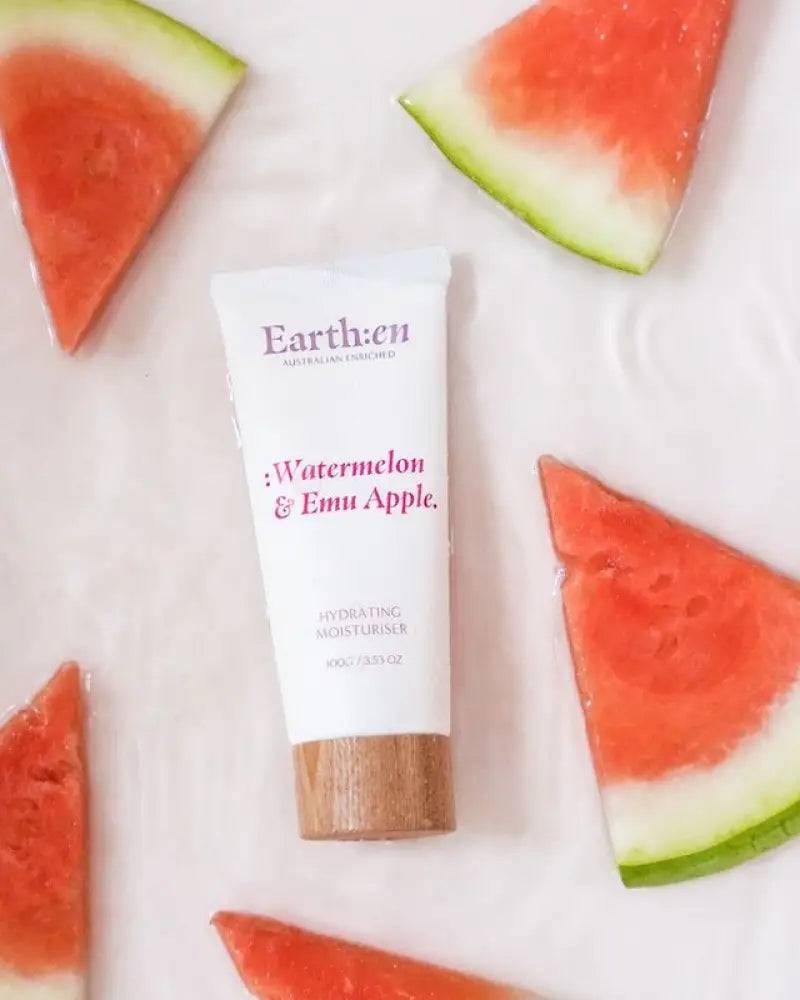 Hydrating moisturiser, Watermelon & Emu Apple | 100g - Earth:en